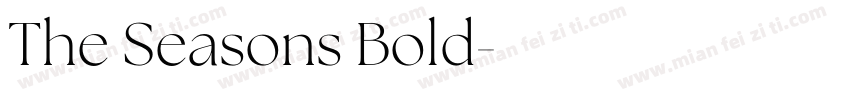 The Seasons Bold字体转换
